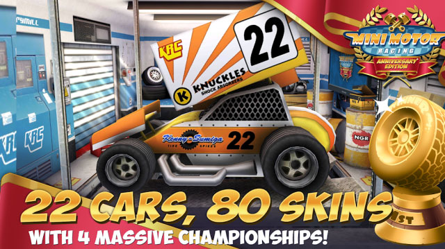 More than 22 cars, more than 80 skins for you to choose from