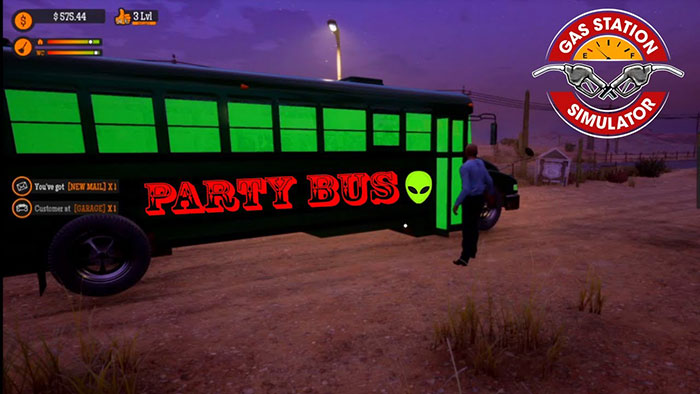Party Bus trong Gas Station Simulator
