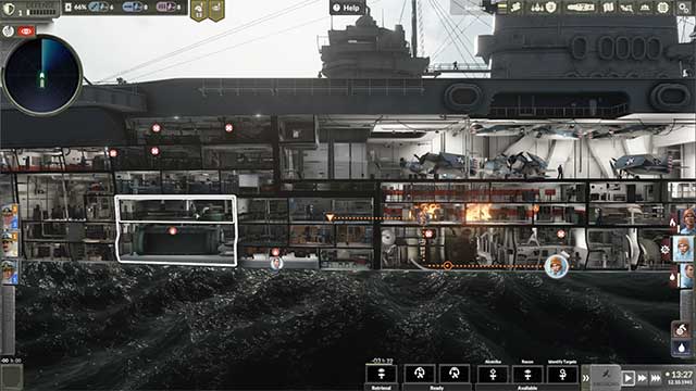 Manage a giant warship in Aircraft Carrier Survival