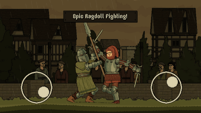 Game is designed with the same graphics. 2D and physics-based ragdoll combat