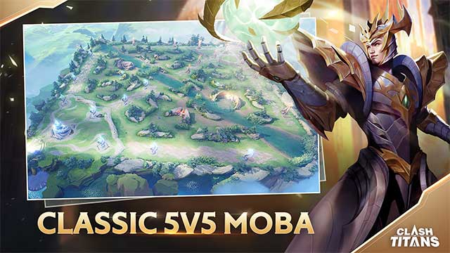Clash of Titans is a MOBA game with a unique interface. interface and gameplay similar to Lien Quan