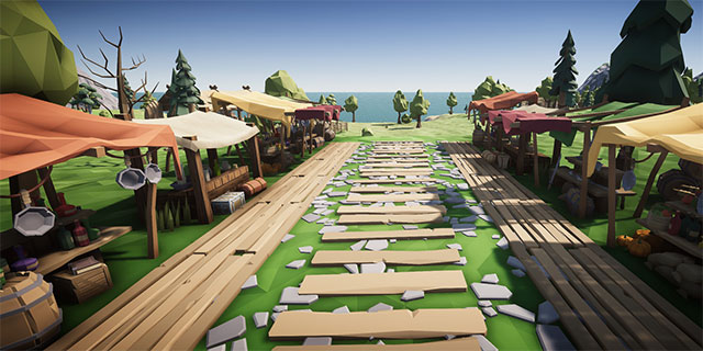 Tập trung săn bắn, thu thập tài nguyên, xây dựng, giao thương và chiến đấu trong Outpost: Vikings game