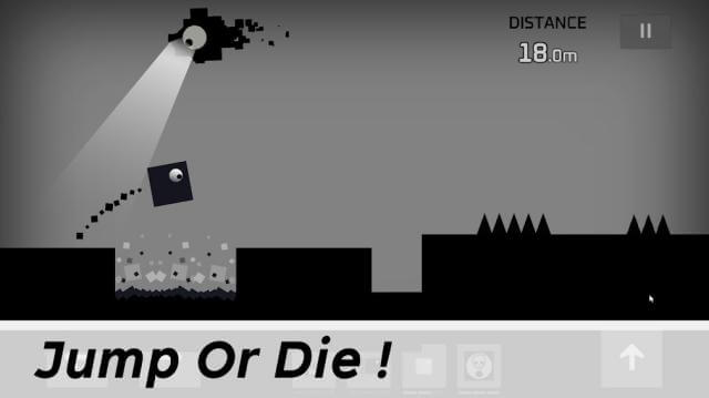 Run, jump and adventure in the black and white cube world of Sqube Darkness