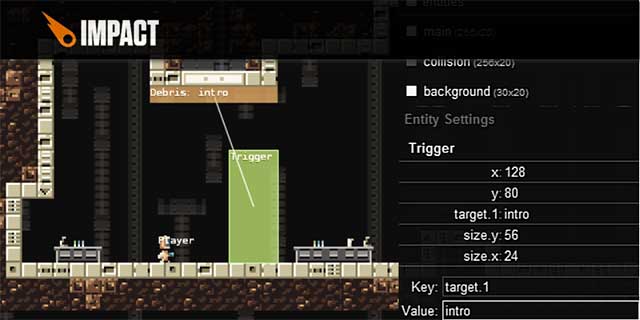 Impact comes with a versatile Weltmeister level editor