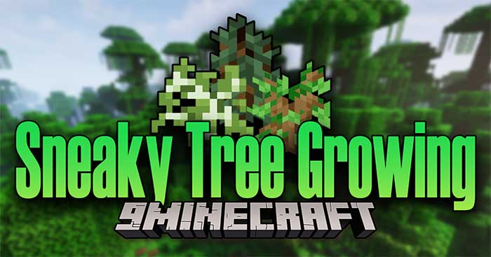 Sneaky Tree Growing Mod will add to Minecraft a new way to grow plants fast