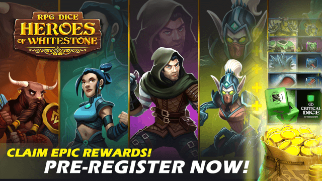 RPG Dice: Heroes of Whitestone is open for pre-registration