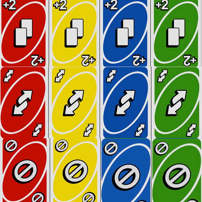 Các thẻ hành động trị giá 20 điểm trong Uno