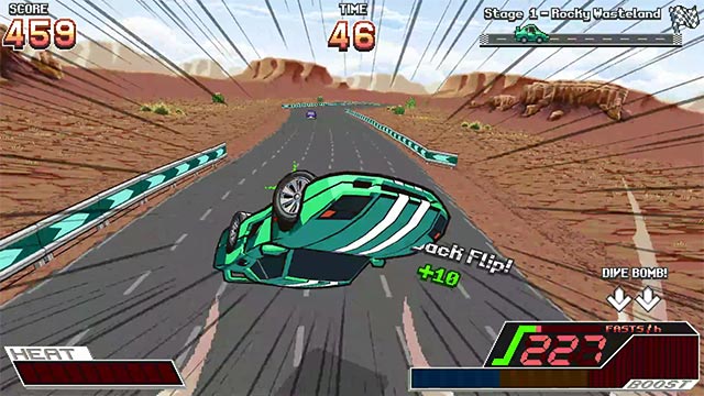 Lối chơi hành động nhanh vô cùng hấp dẫn của Buck Up And Drive game