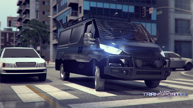 There are different types of vehicles in Illegal Transporter Simulator game
