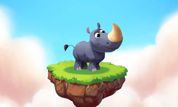 Rhino là một chú tê giác có khả năng bảo vệ ngôi làng