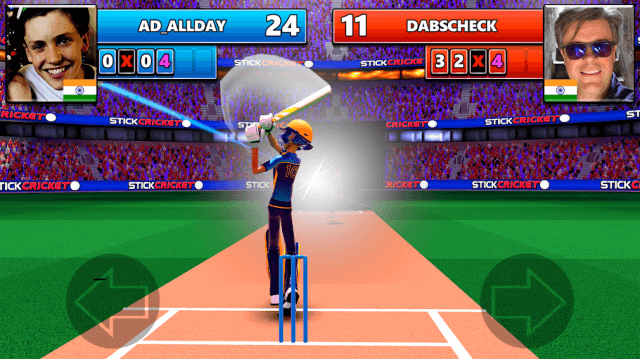 Show off your batting skills in Stick Cricket Live