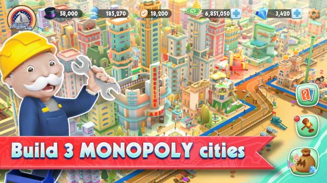 Build 3 MONOPOLY Cities in MONOPOLY Tycoon