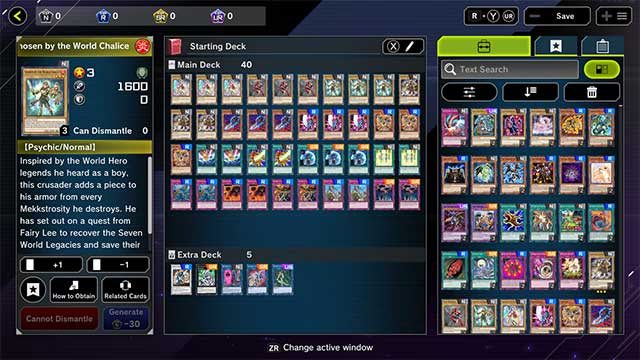 Build your deck from 10,000+ unique cards