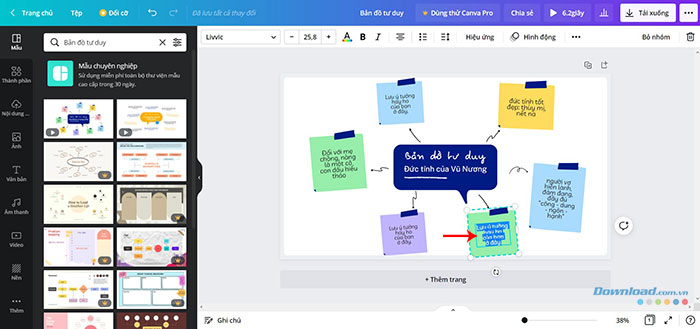 Hướng dẫn tạo sơ đồ tư duy bằng Canva - Download.com.vn