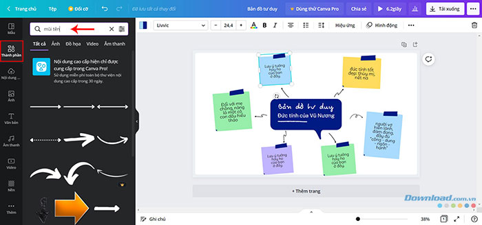 Hướng dẫn tạo sơ đồ tư duy bằng Canva - Download.com.vn
