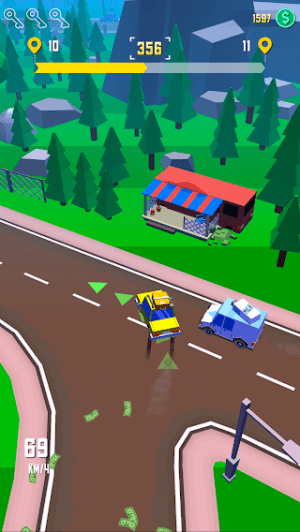 Taxi Run is a fun, exciting taxi driving game