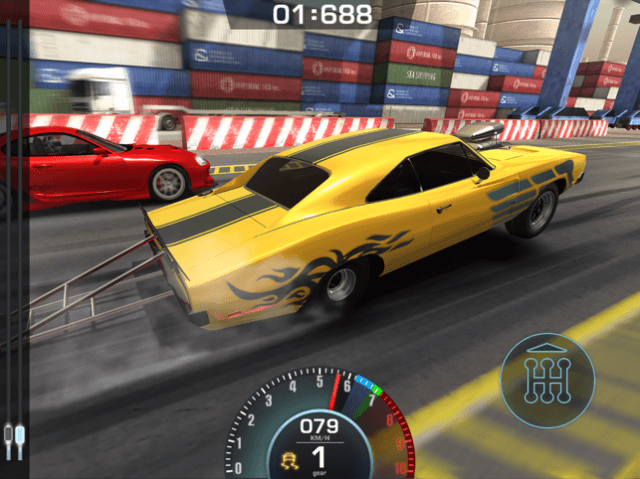 Speed ​​up and compete for speed with opponents in the game Drag Battle