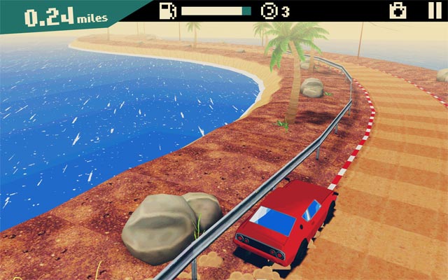 Seaside Driving là game đua xe thập niên 80