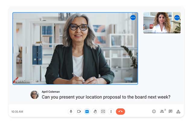 Quickly create online meetings with devices with cameras