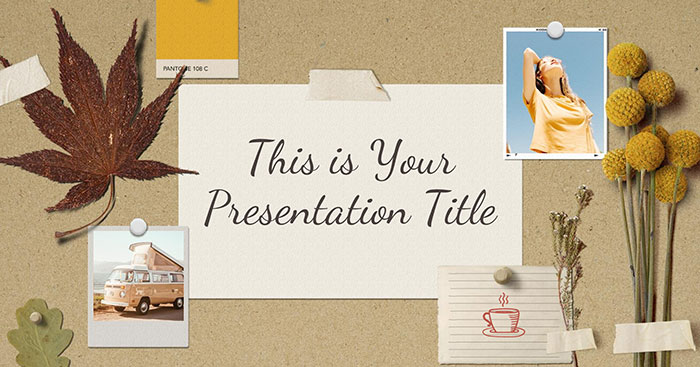 Mẫu slide PowerPoint Moodboard Vintage - Download.com.vn