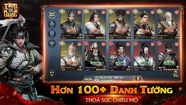 Over 100 famous generals of the Three Kingdoms