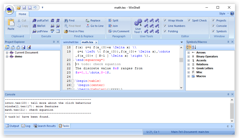 Cửa sổ điều khiển winshell