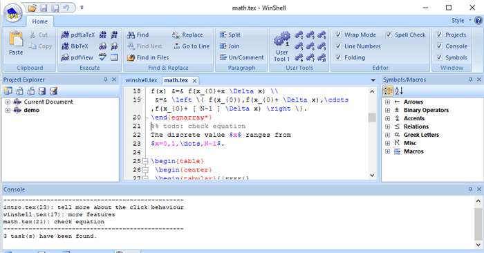 Download WinShell Portable Hỗ trợ soạn thảo văn bản LaTeX