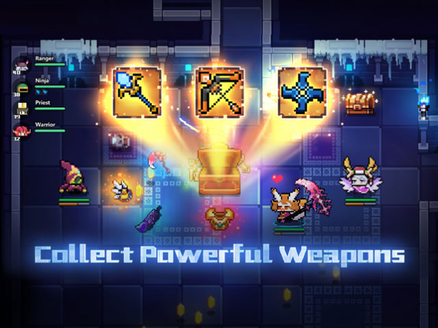 Collect powerful weapons