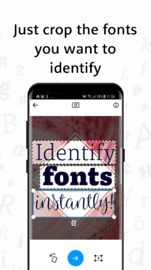 Crop the image with the font you need to define