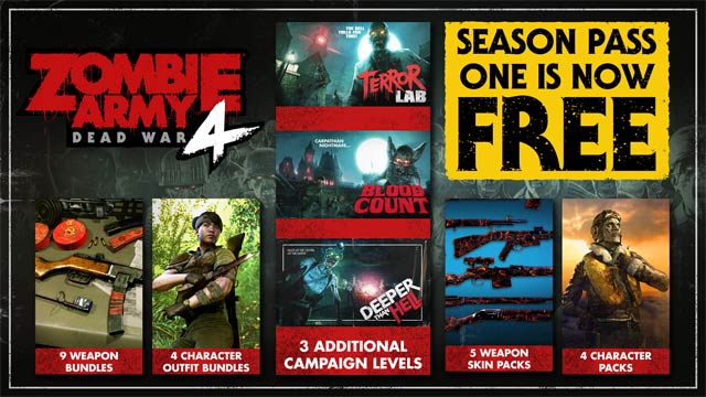 Zombie Army 4 cung cấp Season Pass One miễn phí cùng nhiều ưu đãi hấp dẫn khác