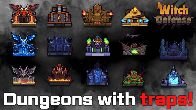 Dungeons full of traps for you to conquer