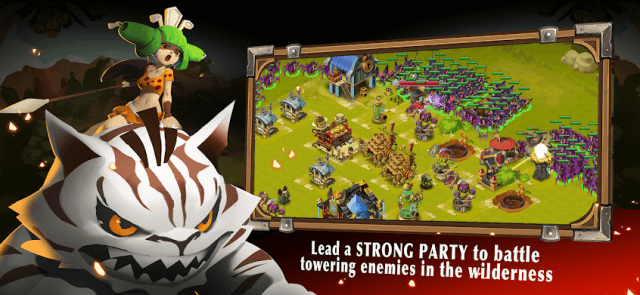 Lead an army into battle against powerful enemies in the wilderness