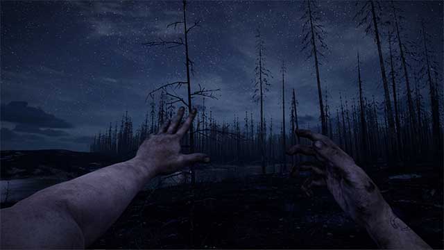 Survival gameplay combines horror with unique screen design