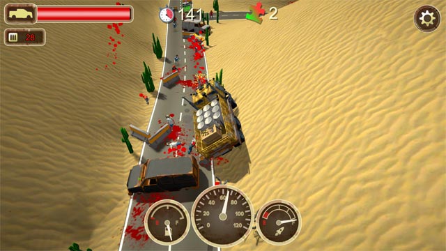 Fight in different locations and terrains of Zombie Crush Driver game