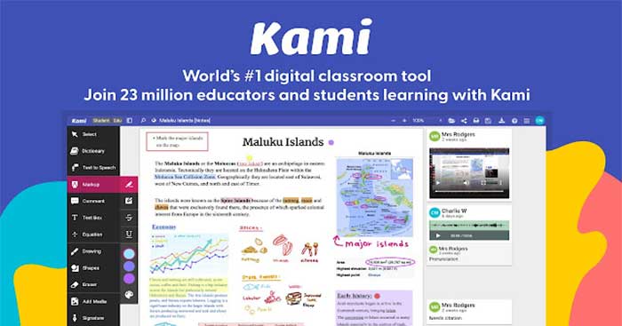 Kami is a recording website. online document annotation
