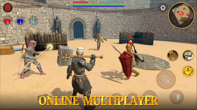 Tham gia các cuộc chiến nhiều game thủ bối cảnh thời Trung Cổ trong game Combat Magic: Spells & Swords