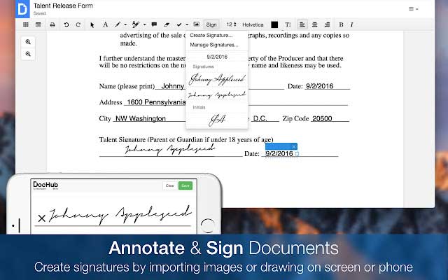 DocHub is a free online PDF document editing, sending and signing tool