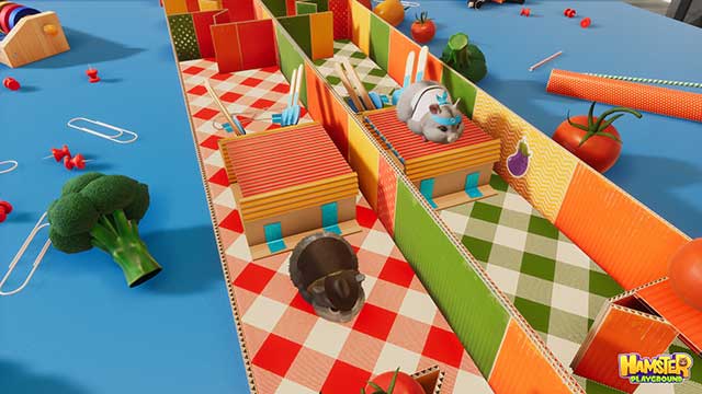Guide the AI-controlled hamster through the maze