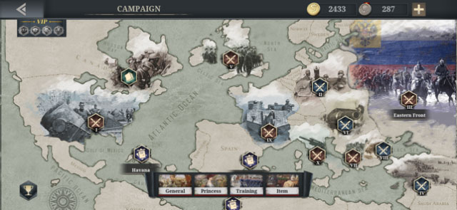 Join campaigns in different battlefields