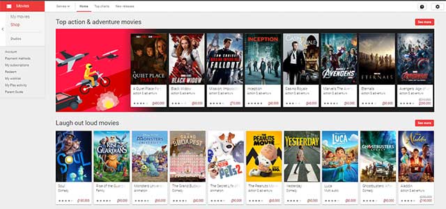 Google Play Movies & TV is a video-on-demand service from Google Play