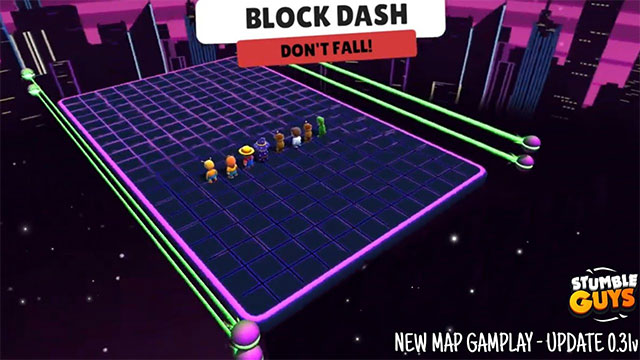 Conquer the Block Dash map after eliminating each opponent