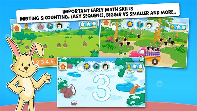 Games suitable for children aged 3 up to 5 years old and involves numbers one through 10