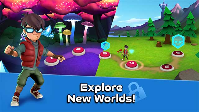 The game offers a wide range of abilities. rich worlds and increasing difficulty