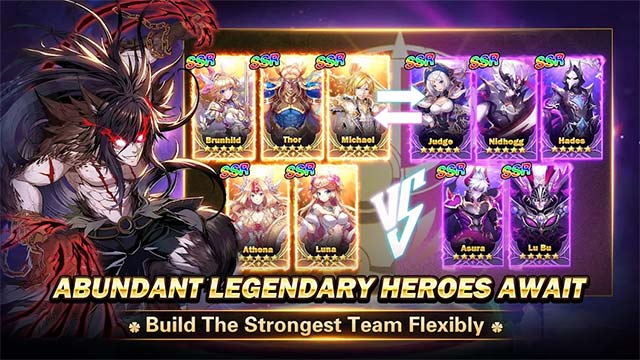 Lập team toàn các anh hùng mạnh mẽ trong khi chơi Reincarnation M: Sorcery Fight game