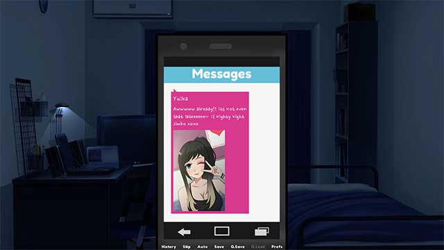 Use Cell phone feature to text your favorite character