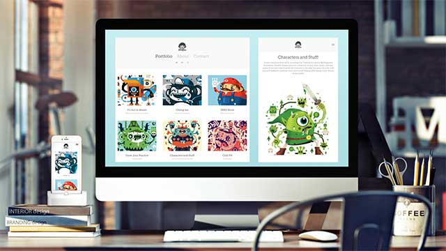 Adobe Portfolio is optimized for showcasing users' work creatively