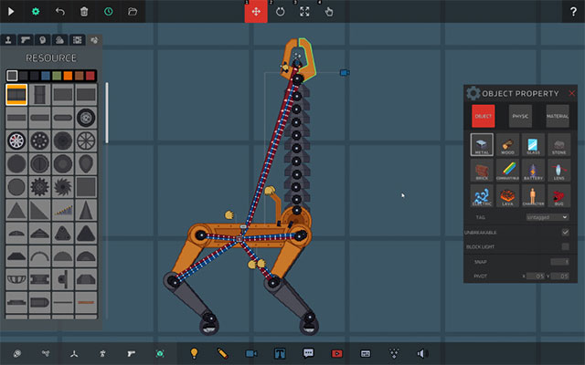 Action Sandbox simulates engineering toy design and assembly digital on PC