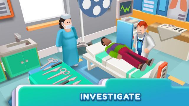 Invest and develop your hospital in the game Hospital Empire 