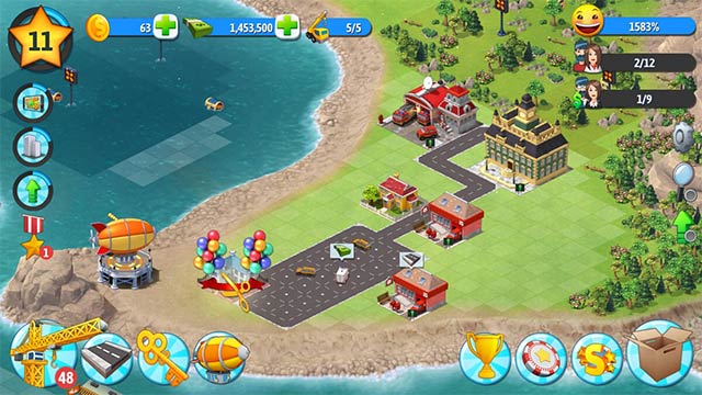 Thiết kế lại phần hướng dẫn chơi City Island 5 game