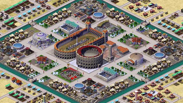 Build the ancient Roman empire together in the simulation game Romans: Age of Caesar 